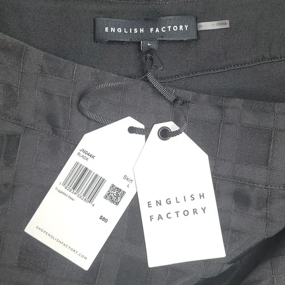 English Factory Red Plaid Organza Fit And Flare Holuday Skirt - Picture 9 of 15